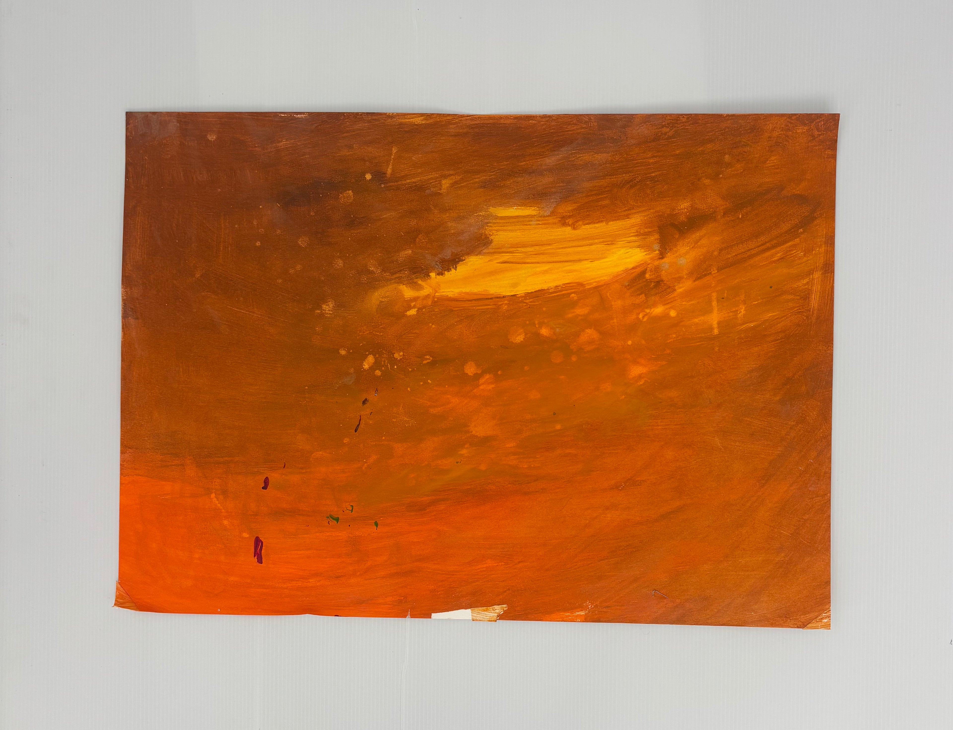 Burnt orange sky 1 — original artwork by Matt Webb