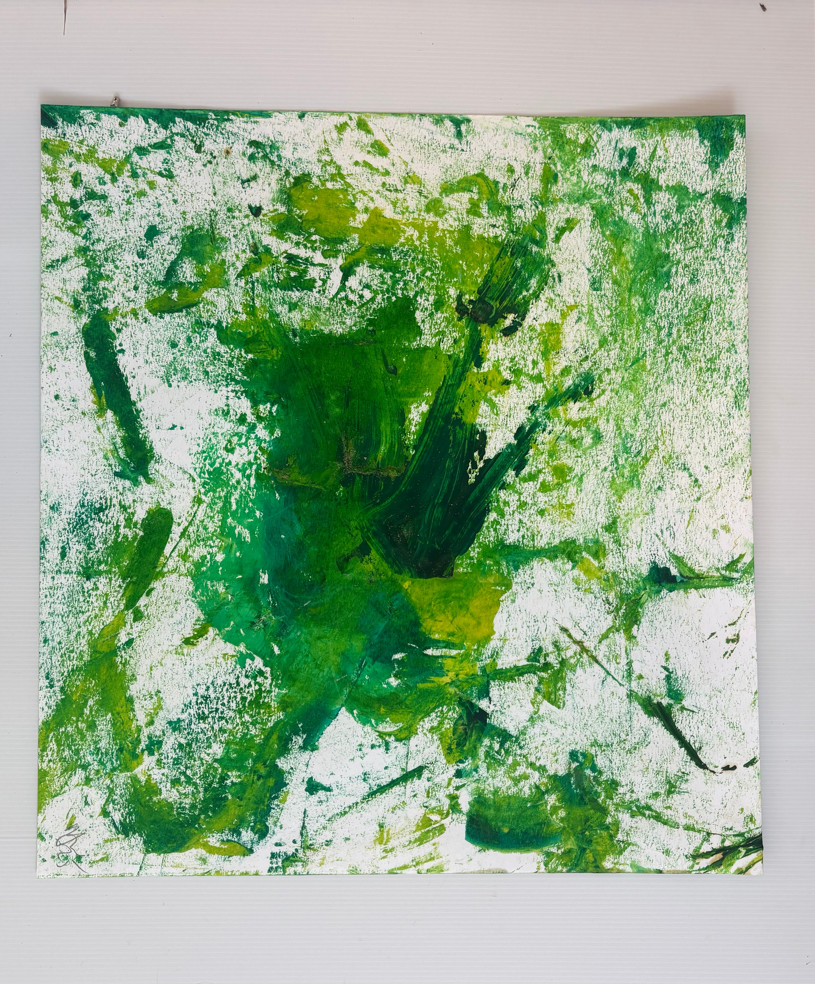 green frog — original artwork by Matt Webb