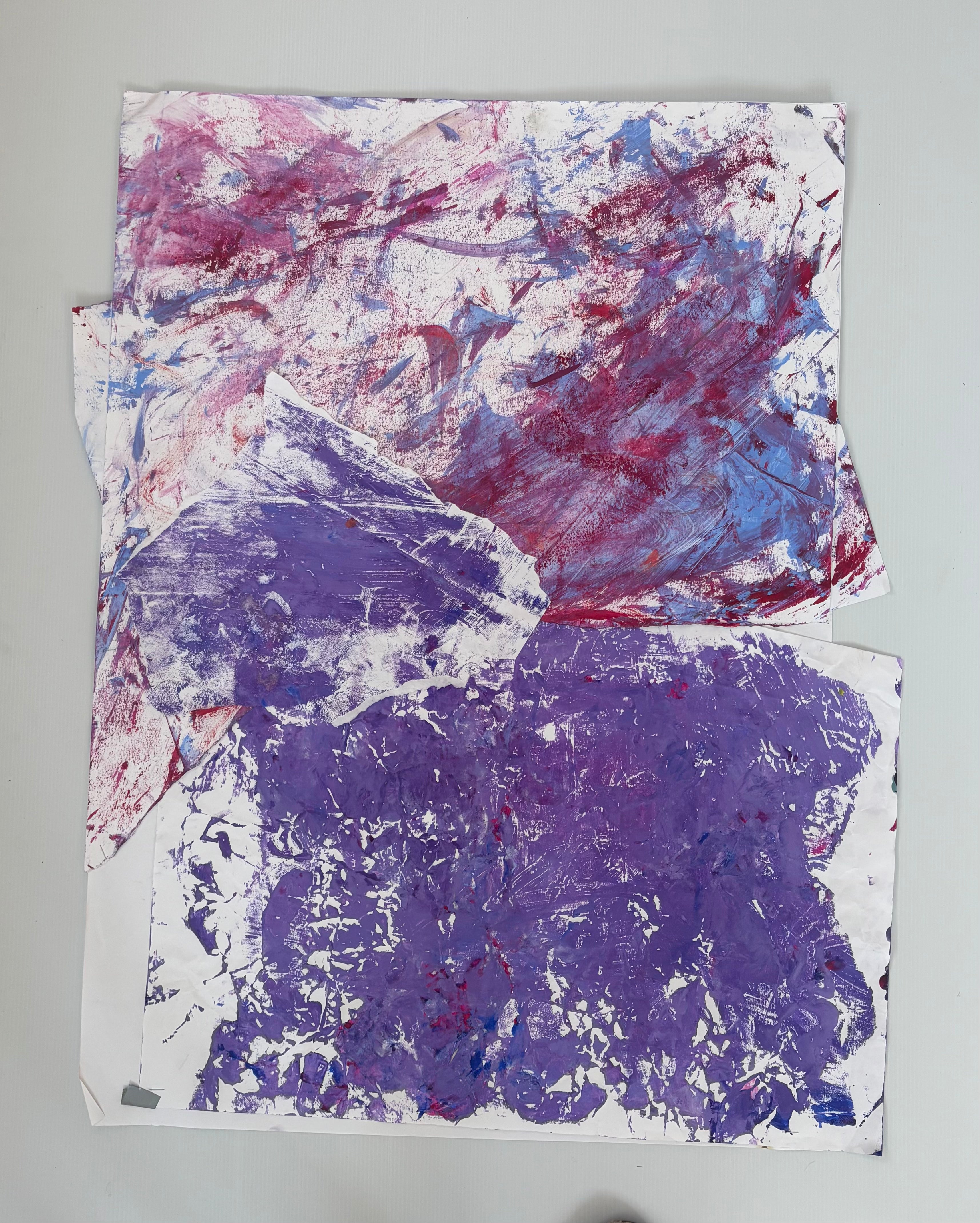 a scared horse in a purple haze — original artwork by Matt Webb